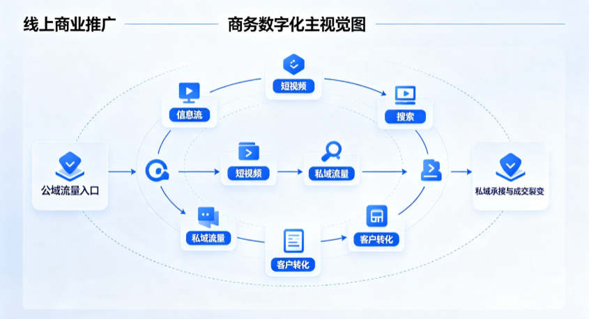 蝶山区线上商业推广怎么做？全域流量闭环搭建与低成本转化实战指南